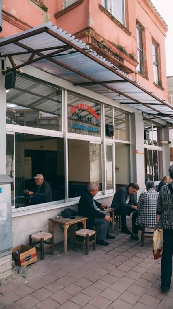 forretningsmøte i kafé