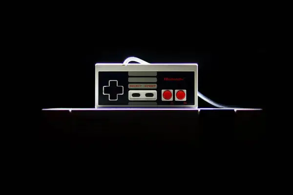 Retro gaming scene