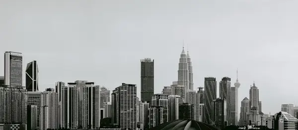Utsikt over en urban skyline